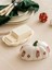 Ekru bal kabağı figürlü seramik tereyağlık, şık ve kullanışlı 18 cm, 2'li set 1
