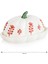 Ekru bal kabağı figürlü seramik tereyağlık, şık ve kullanışlı 18 cm, 2'li set 5