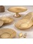 Golden 7 Parça Cam Pasta / Tatlı Seti 2