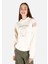 Regular Fit Kapüşonlu Kadın Ekru Sweatshirt 1