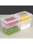 4'lü Derin ve Sığ Erzak Saklama Kabı Seti - Şeffaf Kapaklı Mikrodalga Uyumlu Organizer Düzenleyici S 1