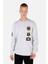 Comfort Fit Erkek Gri Sweatshirt 1