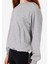 Regular Fit Yuvarlak Yaka Kadın Gri Sweatshirt 4
