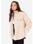 Regular Fit Shirt Neck Kadın Bej Mont 1