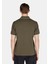 Regular Fit Polo Yaka Düz Erkek Yeşil Kısa Kol Tişört 2