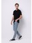 Straight Fit Erkek Indigo Jean Pantolon 3