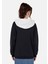 Regular Fit Kapüşonlu Kadın Lacivert Sweatshirt 2