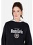 Regular Fit Kapüşonlu Kadın Lacivert Sweatshirt 4