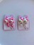 Kız Çocuk Hello Kitty Figürlü Arkası Sıkıştırmalı Delik Olmayan Kulaklar Için Boncuklu Küpe (2 Çift) 5