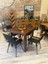 Pina Masif Ağaç Tel Sandalyeli Masa Takımı 85x85x+2sandalye 2