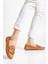 Kadın Hakiki Deri Tokalı Klasik Loafer - Taba 2