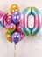 Rakam Folyo Balon 0 Gökkuşağı Renk 86 cm - 34” 2
