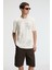 Baggy Erkek %100 Pamuk Oversize Fit Baskılı Kısa Kollu Yuvarlak Yakalı Vanilya T-Shirt 3