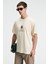 Bold Erkek %100 Pamuk Oversize Fit Baskılı Kısa Kollu Yuvarlak Yakalı Vanilya T-Shirt 4