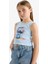Yeni Sezon Kız Çocuk Disney Lilo & Stitch Bisiklet Yaka Atlet 3