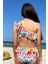 Tek Omuz Zig-Zag Desenli Cut-Out Halka Detaylı 50UV Kız Çocuk Mayo By Nessi Byrd 3
