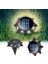 Güneş Enerjili Kazıklı 8 LED Solar Bahçe Yolu Dış Duvar Işıklandırma Lamba - AL5223 1 Adet 1