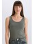 Yeni Sezon slim Fit Dar Kesim U Yaka Basic Düz Atlet 1