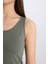 Yeni Sezon slim Fit Dar Kesim U Yaka Basic Düz Atlet 5