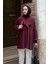 Bağlama Detaylı Tunik Bordo 2