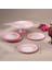 Pastel 7 Parça Cam Pasta / Tatlı Seti Pembe 3