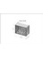 Klima Motoru Gizleme Kafesi 110X56X85 cm (H) Ral 9016 Beyaz Dekor Medıum Model 6