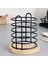 Bambu Tabanlı Metal Kaşıklık - Tezgah Üstü Dik Kaşıklık Mutfak Düzenleyici Dekoratif Organizer 1