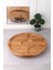 Bölmeli bambu sunum tabağı, 25 cm, şık ve kullanışlı beyaz renkli ürün 1