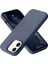 iPhone 12 Kılıf Nano Içi Kadife Silikon - Lacivert 1