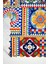 Sicily Italyan Çini Stili Lazer Kesim Dikişsiz Runner - 48X135CM 3