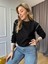 Siyah Önü Taşlı Sweatshirt 4