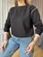 Siyah Önü Taşlı Sweatshirt 5