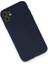 iPhone 12 Mini Kılıf Nano Içi Kadife Silikon - Lacivert 2