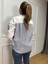Ekru Çizgi Detaylı Sweatshirt 4