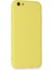 iPhone 6 Kılıf Nano Içi Kadife Silikon - Sarı 3