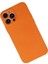 iPhone 13 Pro Kılıf Nano Içi Kadife Silikon - Turuncu 2