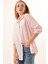 3900 Oversize Uzun Basic Gömlek - Pudra 3