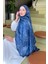 Çiçek Desen Soft Şal Indigo 2