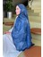 Çiçek Desen Soft Şal Indigo 4