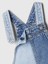 Kız Bebek Mavi Patchwork Denim Salopet 3