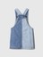 Kız Bebek Mavi Patchwork Denim Salopet 4