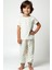 Unisex Çocuk Balon Baskılı Pijama Takımı - Bej 1