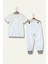 Unisex Çocuk Kırçıllı Pijama Takımı - Antrasit 3