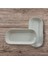 Beyaz seramik oval peynir ve çerezlik tabağı, 20x9 cm, şık ve pratik tasarım, 2 parça 4