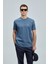 Think Slim Fit Erkek Koyu Mavi T-Shirt (111020240) 1