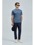 Think Slim Fit Erkek Koyu Mavi T-Shirt (111020240) 2