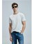 Junya Slim Fit Erkek T-Shirt Kırık Beyaz (111020259) 1