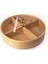 Bambu Yuvarlak Bölmeli Kapaklı Sunumluk, 25x12cm, Şık ve Kullanışlı Mutfak Gereci 2