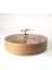 Bambu Yuvarlak Bölmeli Kapaklı Sunumluk, 25x12cm, Şık ve Kullanışlı Mutfak Gereci 3
