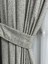 Bohem Kumaş Açık Gri Fon Perde 1/3 Sık Pile 6